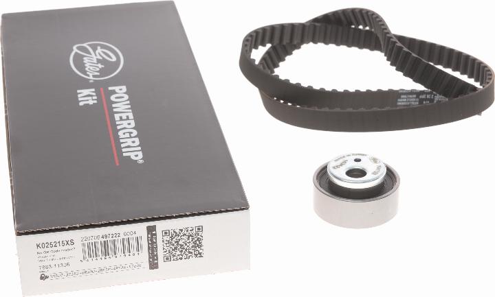 Gates K025215XS - Timing Belt Set onlydrive.pro