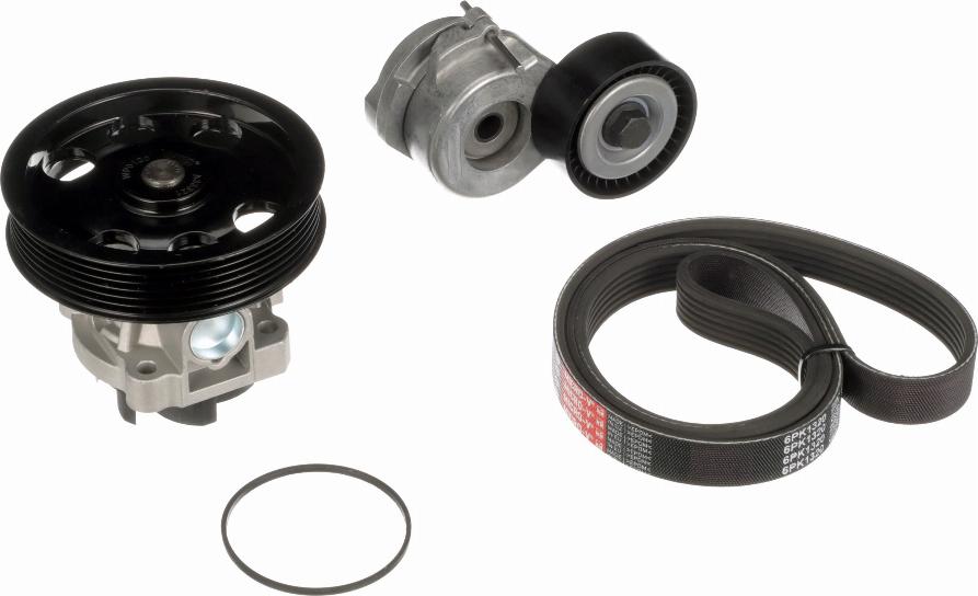 Gates KP16PK1320 - Water Pump + V-Ribbed Belt Set onlydrive.pro