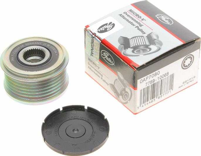 Gates OAP7080 - Pulley, alternator, freewheel clutch onlydrive.pro