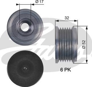 Gates OAP7140 - Skriemulys, kintamosios srovės generatorius onlydrive.pro