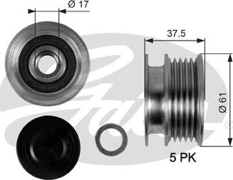 Gates OAP7108 - Piedziņas skriemelis, Ģenerators onlydrive.pro