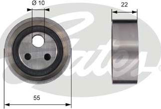 Gates T41155 - Tensioner Pulley, timing belt onlydrive.pro