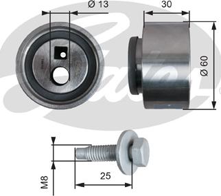 Gates T41139 - Tensioner Pulley, timing belt onlydrive.pro