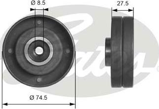 Gates T41174 - Deflection / Guide Pulley, timing belt onlydrive.pro