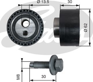 Gates T41282 - Tensioner Pulley, timing belt onlydrive.pro