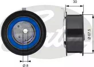 Gates T43059 - Натяжной ролик, зубчатый ремень ГРМ onlydrive.pro