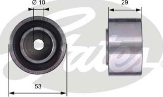 Gates T42059 - Deflection / Guide Pulley, timing belt onlydrive.pro