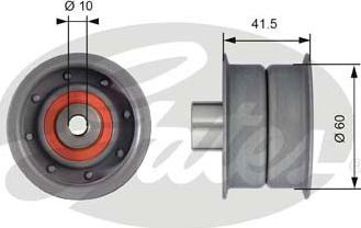 Gates T42106 - Deflection / Guide Pulley, timing belt onlydrive.pro