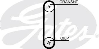 Gates T351HOB - Paskirstymo diržas onlydrive.pro