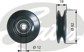 Gates T36606 - Deflection / Guide Pulley, V-belt onlydrive.pro