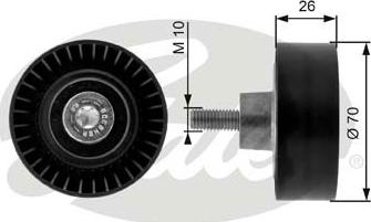 Gates T36163 - Pulley, v-ribbed belt onlydrive.pro