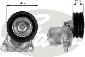 Gates T38408 - Belt Tensioner, v-ribbed belt onlydrive.pro