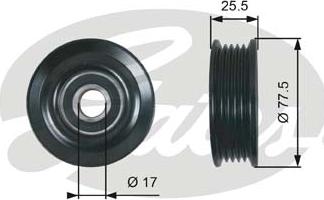 Gates T38478 - Ohjainrulla, moniurahihna onlydrive.pro