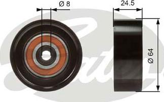 Gates T38097 - Pulley, v-ribbed belt onlydrive.pro