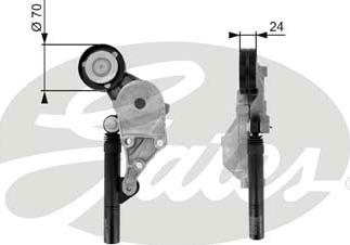 Gates T38192 - Belt Tensioner, v-ribbed belt onlydrive.pro