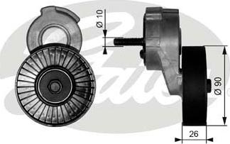 Gates T38113 - Belt Tensioner, v-ribbed belt onlydrive.pro