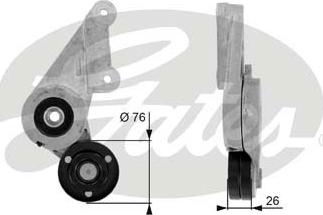 Gates T38304 - Натяжитель, поликлиновый ремень onlydrive.pro