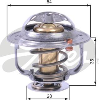 Gates TH43880G1 - Coolant thermostat / housing onlydrive.pro