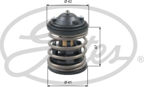 Gates TH47487G1 - Coolant thermostat / housing onlydrive.pro