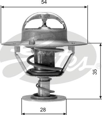 Gates TH04277 - Coolant thermostat / housing onlydrive.pro