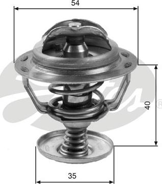 Gates TH06082G1 - Termostats, Dzesēšanas šķidrums onlydrive.pro