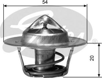 Gates TH00182G4 - Coolant thermostat / housing onlydrive.pro