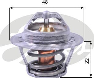 Gates TH00391G1 - Coolant thermostat / housing onlydrive.pro
