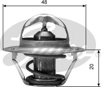 Gates TH00391G2 - Coolant thermostat / housing onlydrive.pro