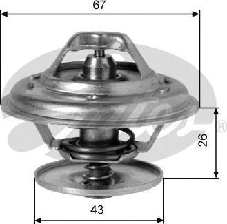 Gates TH01991G1 - Coolant thermostat / housing onlydrive.pro