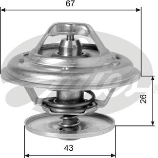 Gates TH01975G1 - Coolant thermostat / housing onlydrive.pro