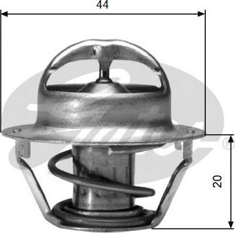 Gates TH03088G1 - Coolant thermostat / housing onlydrive.pro