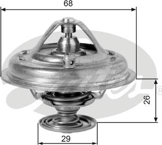 Gates TH10078G1 - Coolant thermostat / housing onlydrive.pro