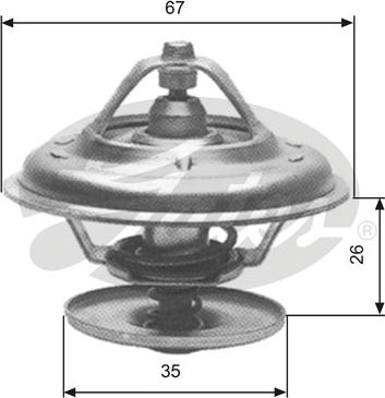 Gates TH11680G1 - Coolant thermostat / housing onlydrive.pro