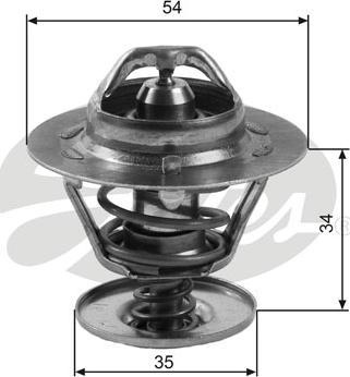 Gates TH11383G1 - Coolant thermostat / housing onlydrive.pro