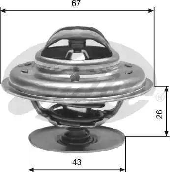 Calorstat by Vernet TH1535.80J - Coolant thermostat / housing onlydrive.pro