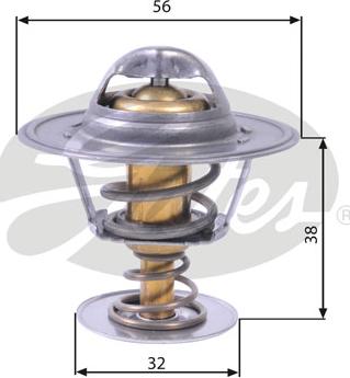 Gates TH13182G1 - Термостат охлаждающей жидкости / корпус onlydrive.pro