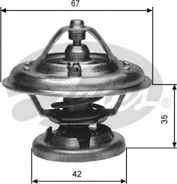 Gates TH12685G1 - Termostats, Dzesēšanas šķidrums onlydrive.pro