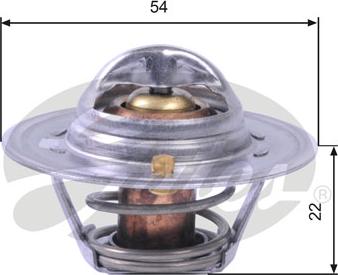 Gates TH12888G1 - Coolant thermostat / housing onlydrive.pro