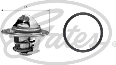 Gates TH25782G1 - Coolant thermostat / housing onlydrive.pro