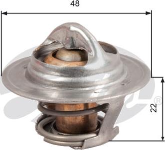 Gates TH28592G1 - Coolant thermostat / housing onlydrive.pro