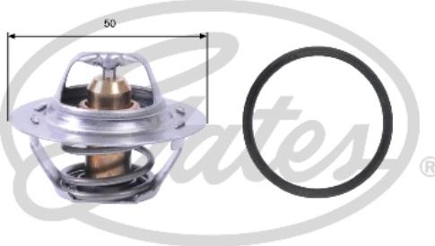 Gates TH23389G1 - Coolant thermostat / housing onlydrive.pro