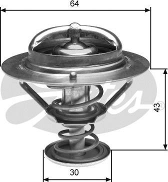 Gates TH27082G1 - Coolant thermostat / housing onlydrive.pro