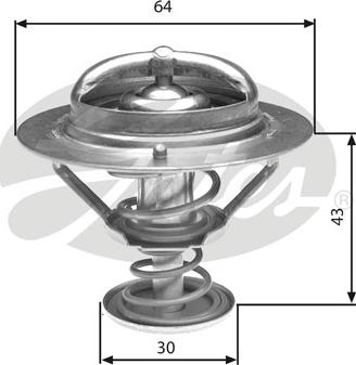 Gates TH27078G1 - Coolant thermostat / housing onlydrive.pro