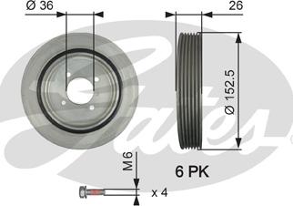 Gates TVD1011A - Rihmaratas,väntvõll onlydrive.pro