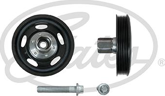 Gates TVD1153A - Belt Pulley, crankshaft onlydrive.pro