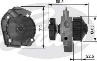 Gates Z80493 - Water Pump onlydrive.pro