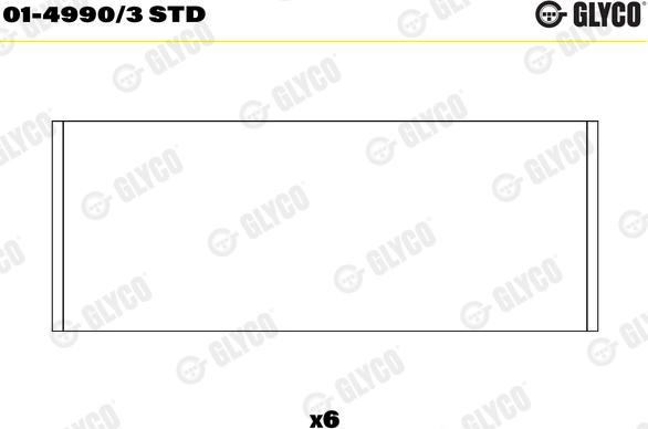 Glyco 01-4990/3 STD - Big End Bearings onlydrive.pro