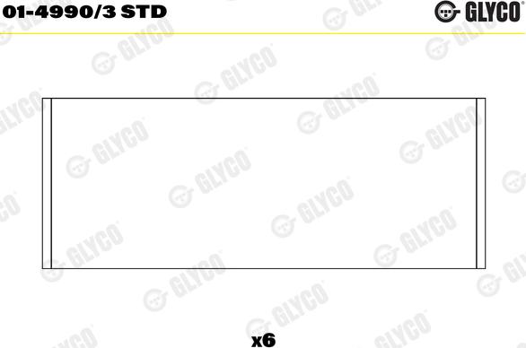 Glyco 01-4990/3 STD - Kiertokangen laakeri onlydrive.pro