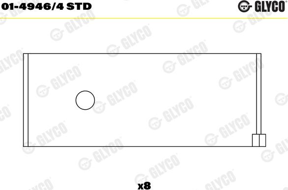 Glyco 01-4946/4 STD - Big End Bearings onlydrive.pro