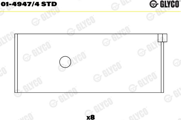 Glyco 01-4947/4 STD - Big End Bearings onlydrive.pro